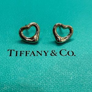 Tiffany & Co Open Heart earrings.